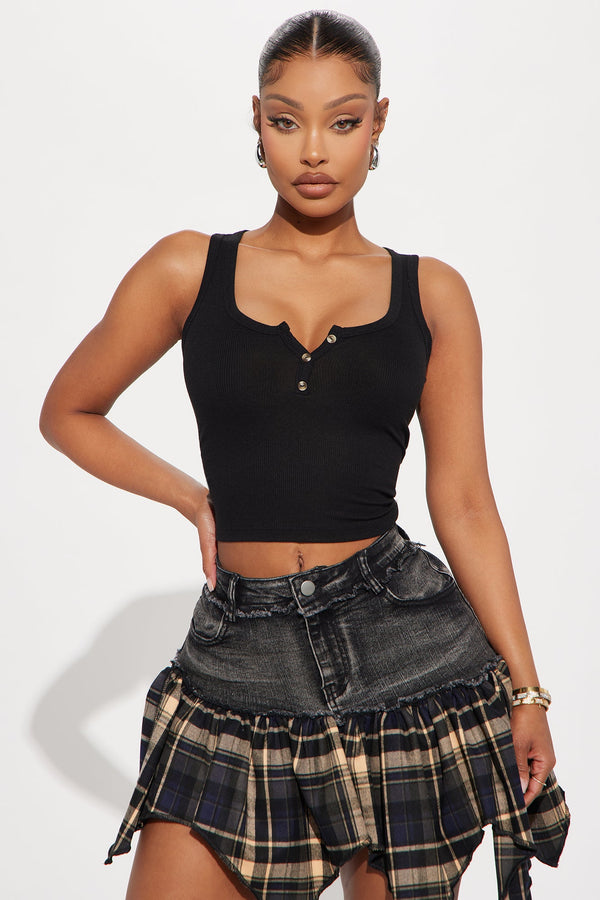 Georgia Tank Top - Black