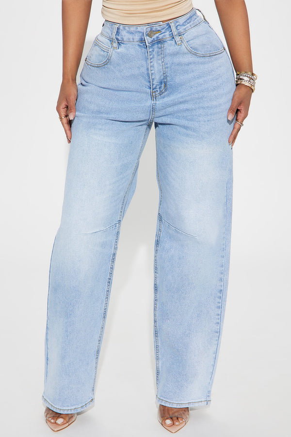 Always Pressed Baggy Jeans - Light Wash