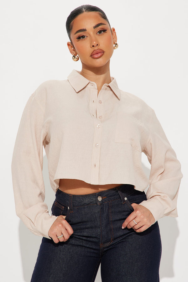 Simply Yours Linen Shirt - Beige