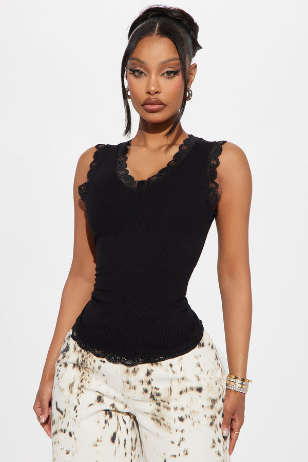 KeKe Snatched Tank Top - Black