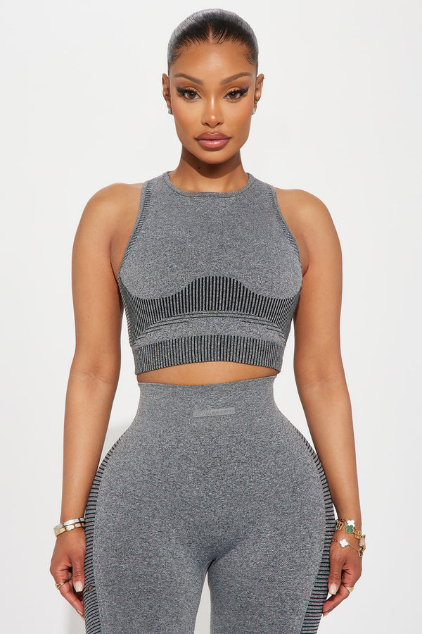 Pump Infinity Seamless Shaping Sports Bra - Heather Grey