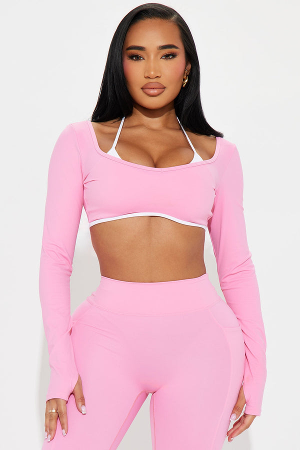 Tennis Club Twofer Active Top - Bubblegum Pink
