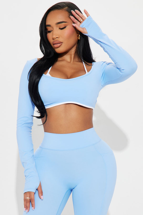 Tennis Club Twofer Active Top - Light Blue