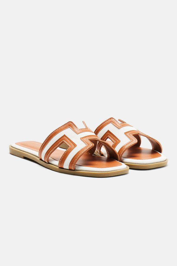 Endless Fun Flat Sandals - White