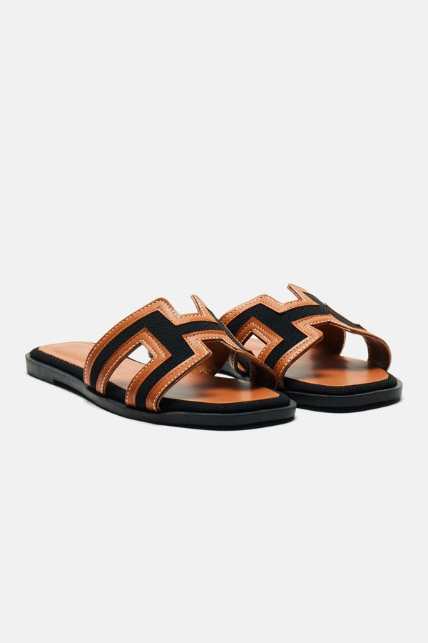 Endless Fun Flat Sandals - Black