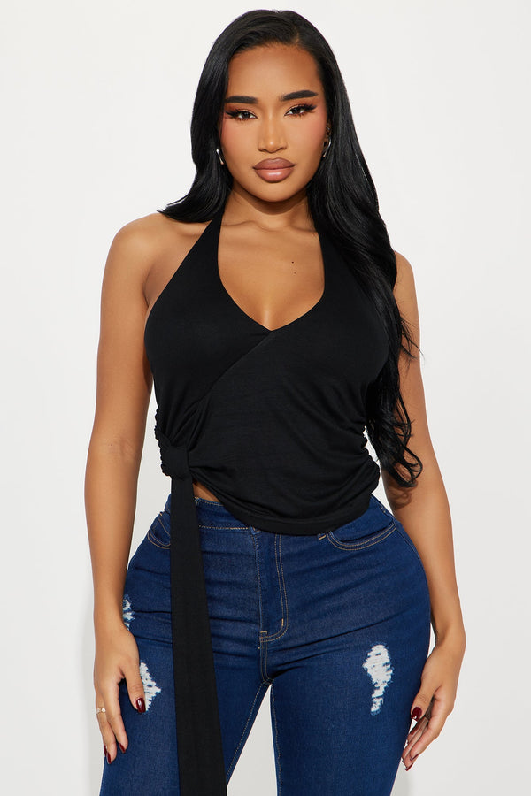 Lorrie Halter Top - Black