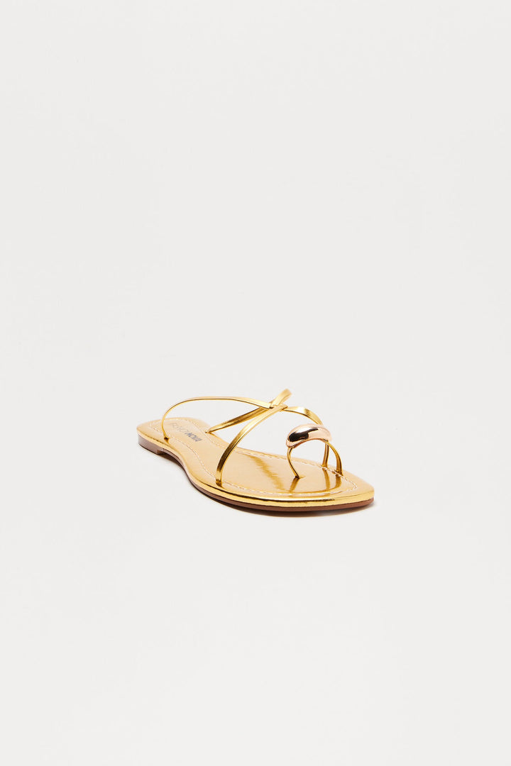 Coastal Toe Ring Sandals - Gold