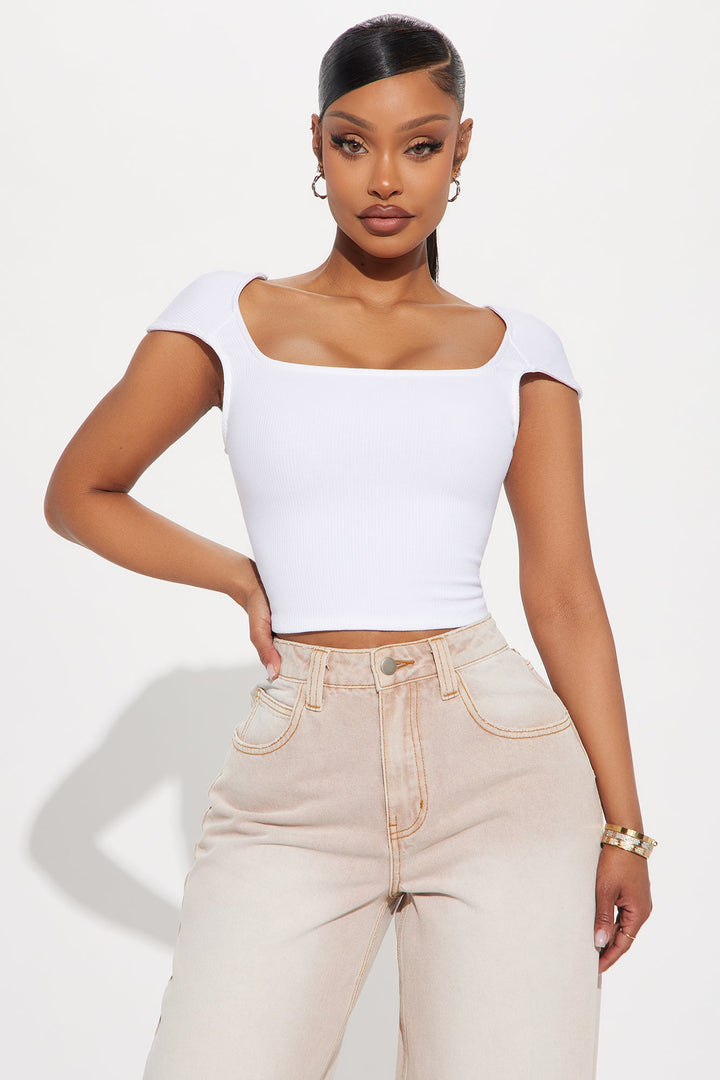 Sia Snatched Top - White