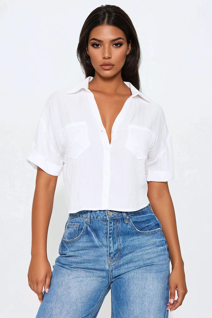 Casual Weekend Linen Shirt - Off White