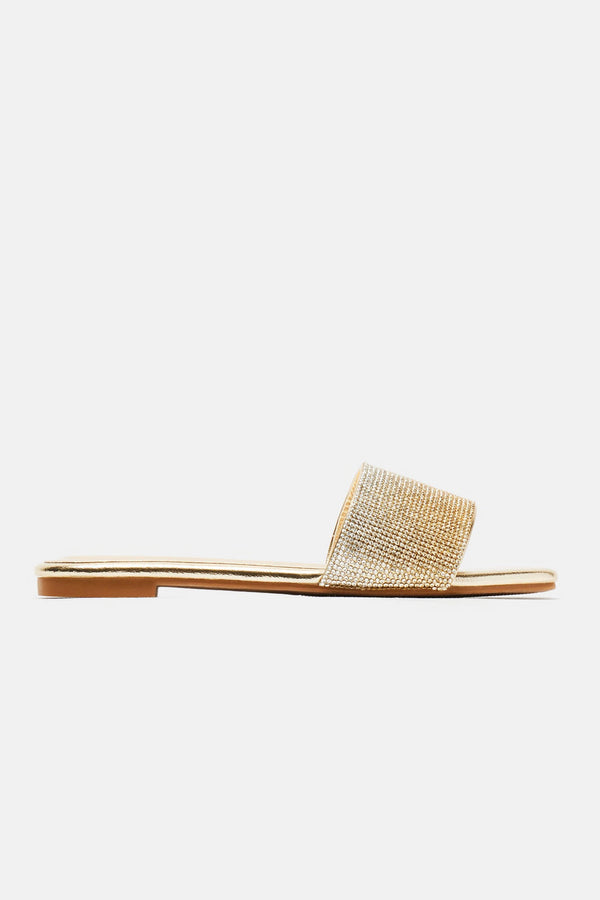 Emmy Embellished Ombre Sandals - Gold