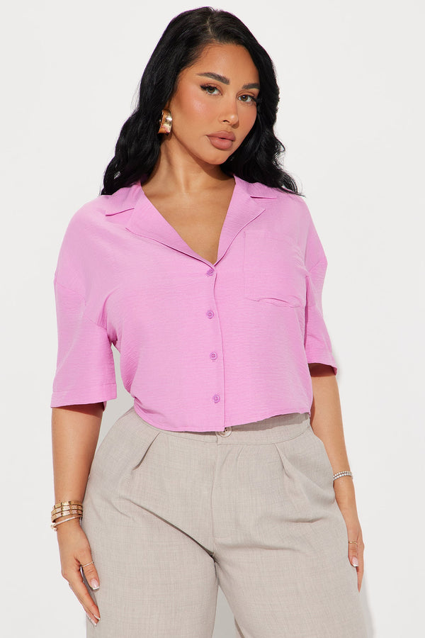 Sandy Flowy Shirt - Pink