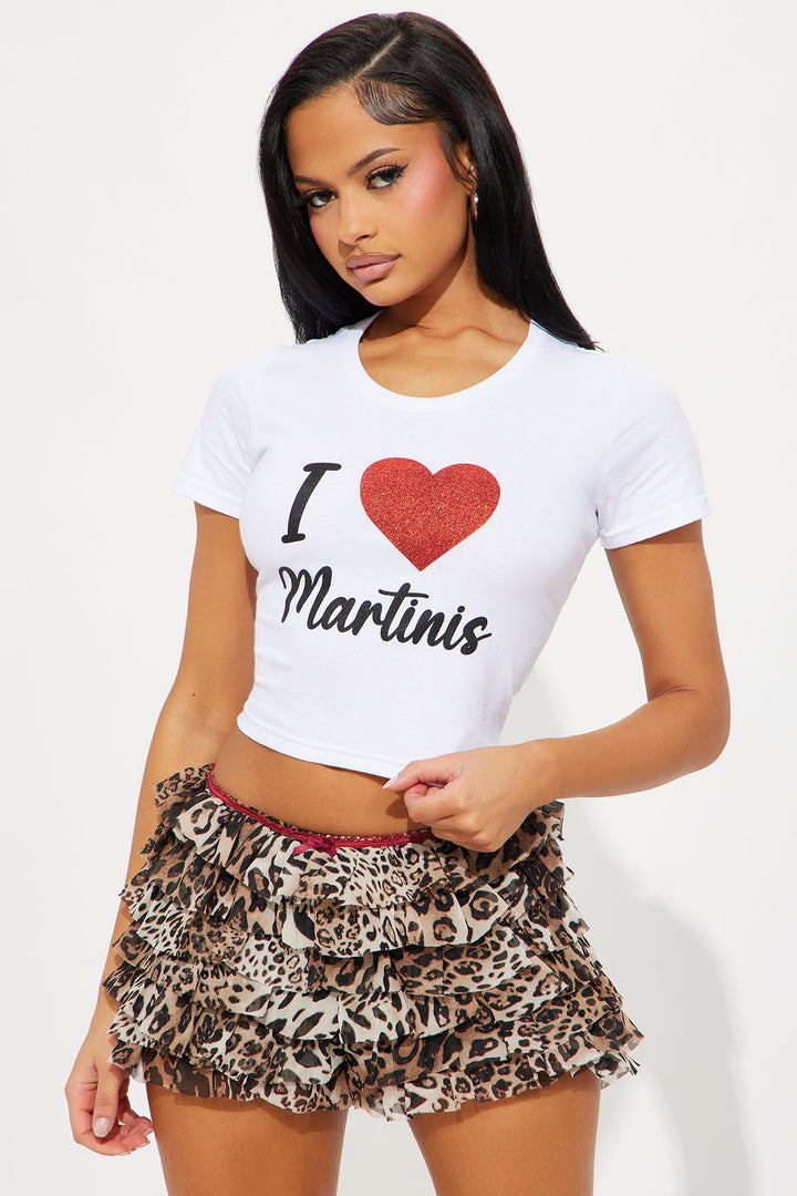 I Love Martinis Tee - White