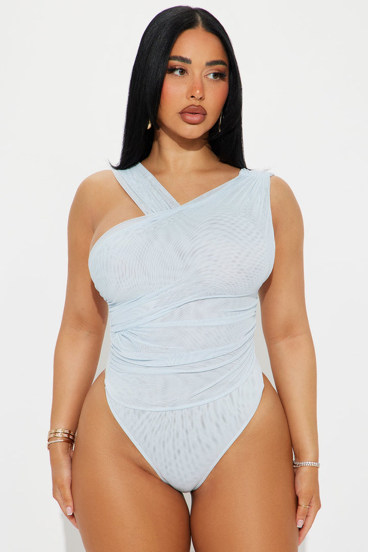 Kristen Mesh Bodysuit - Light Blue