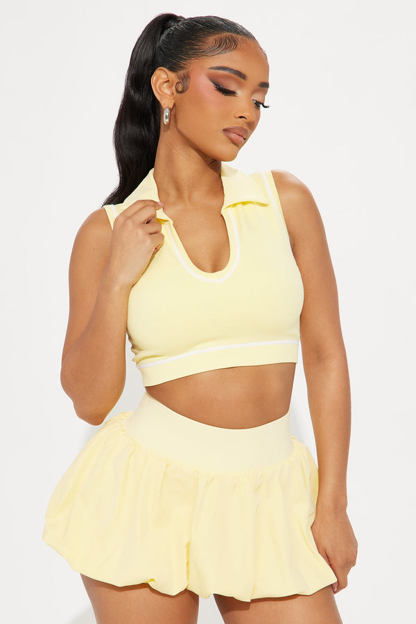 Social Sport Flex Seamless Sports Bra - Butter Yellow