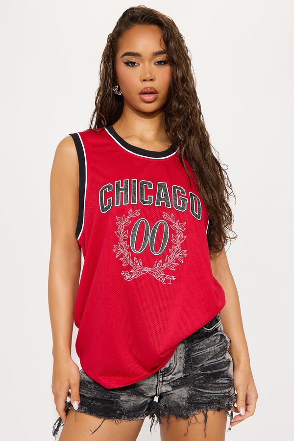 Chicago Jersey Tank Top - Red