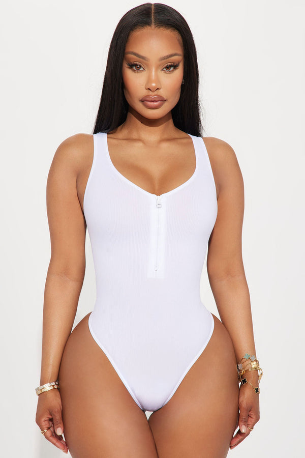 Zaida Seamless Bodysuit - White