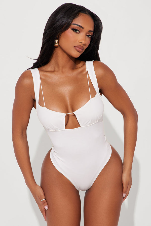Kindra Cut Out Bodysuit - Ivory