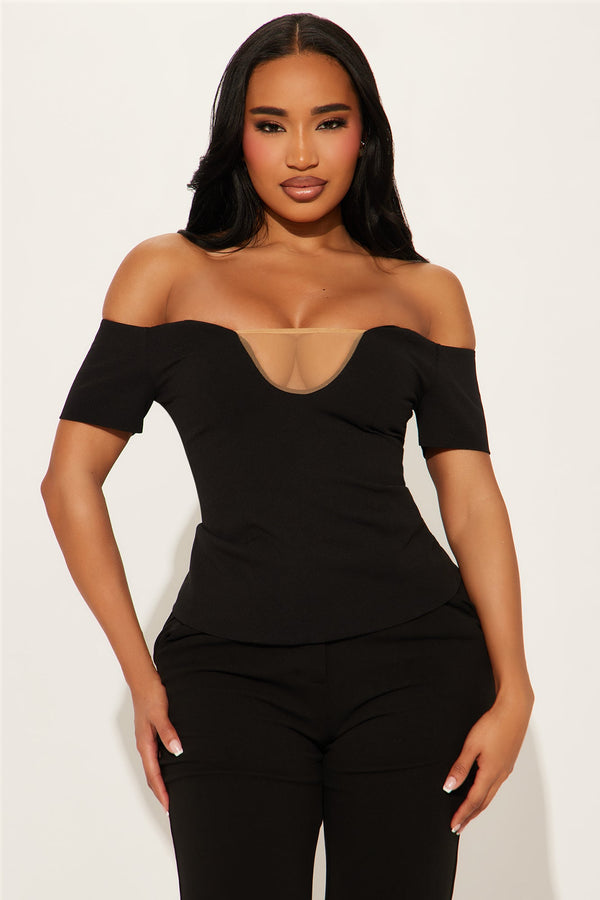 Kassidie Off Shoulder Top - Black