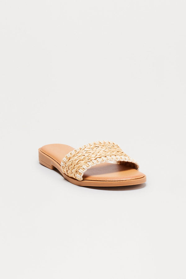 Wakiki Raffia Sandals - Beige
