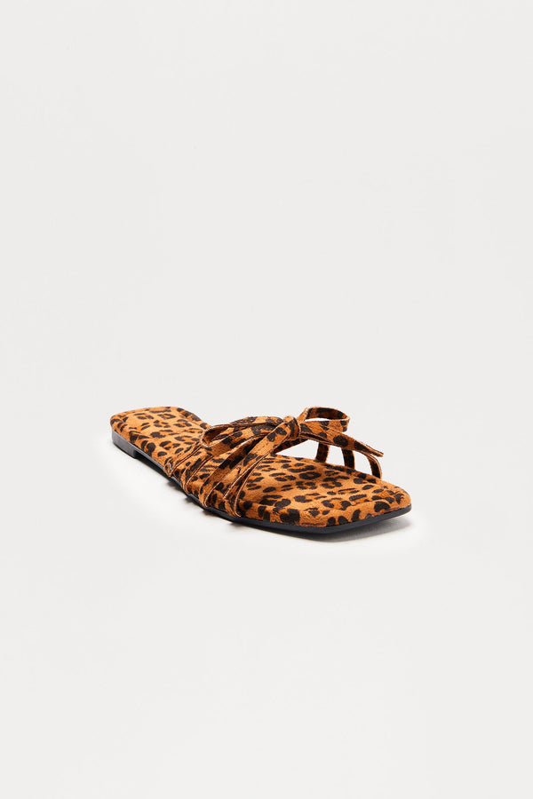 Bryce Bow Sandals - Leopard