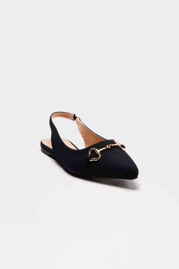 Rem Slingback Flats - Black