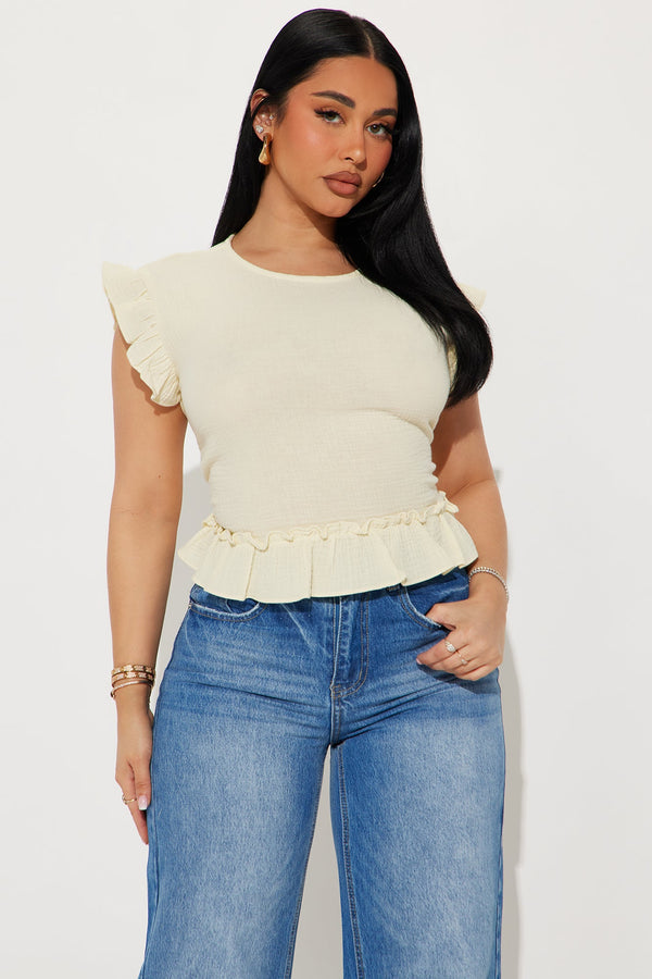 Sunshine Mood Top - Yellow