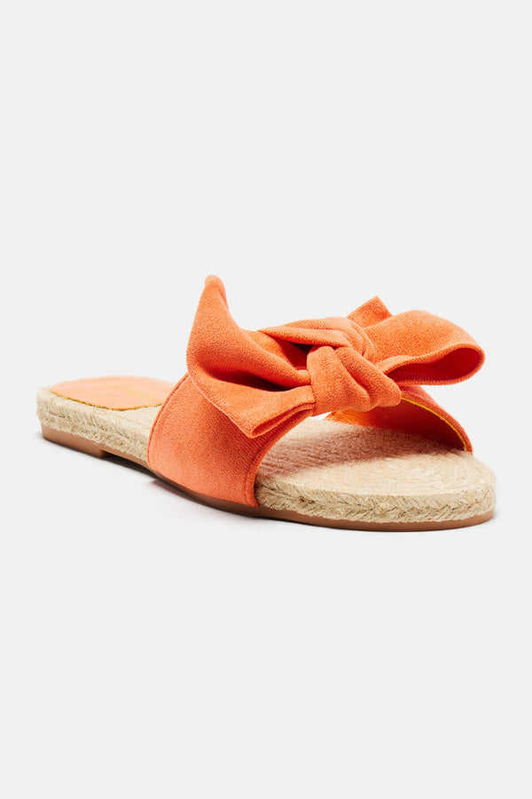 Off To Brunch Flat Sandals - Orange