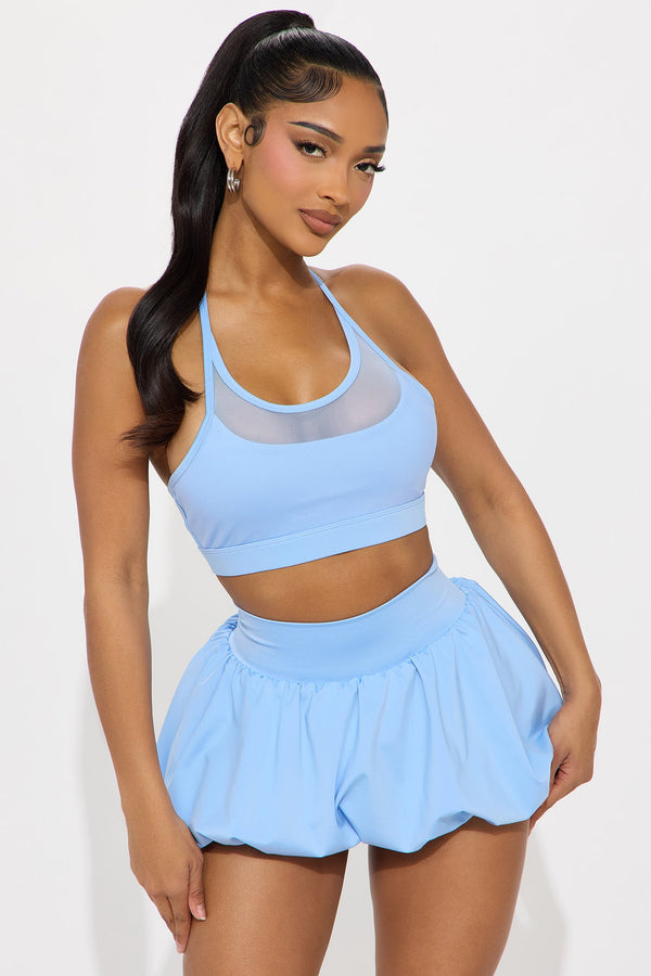 Net Worth Elevate Sports Bra - Light Blue