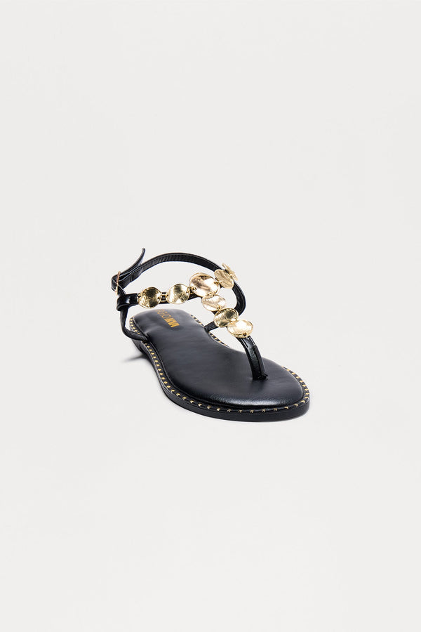 Bermuda Hardware Sandals - Black