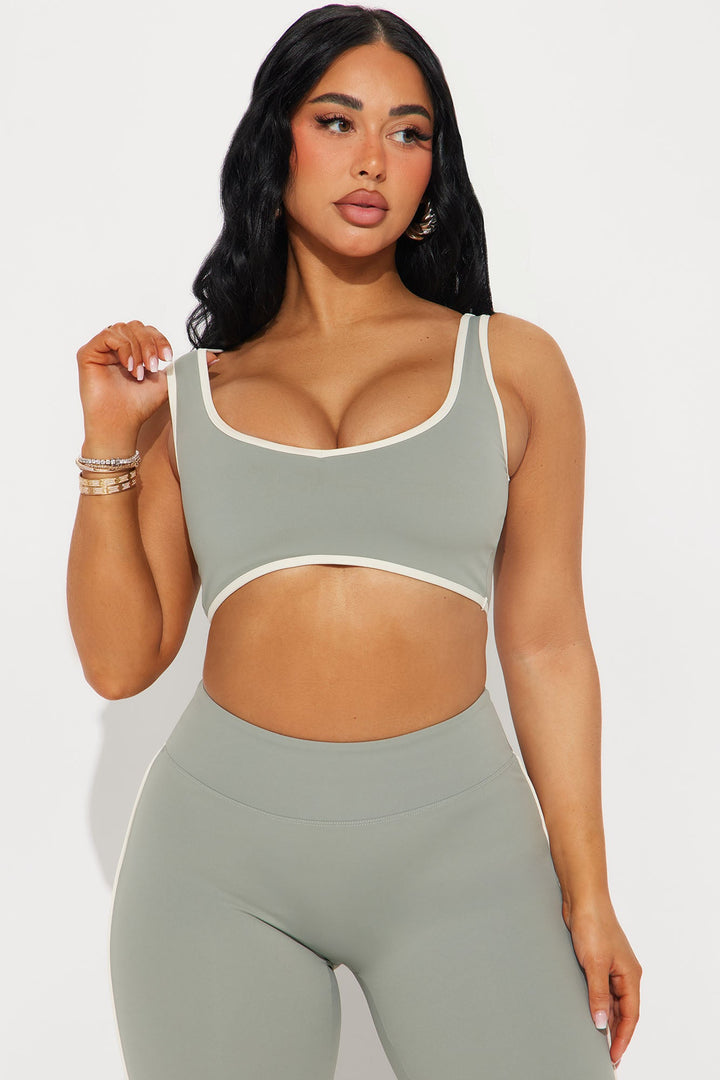Feel The Breeze Sports Bra - Sage