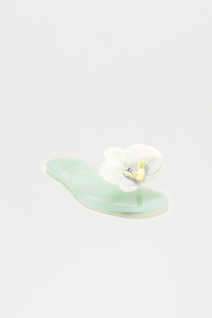 Denise Orchid Flip Flops - Mint