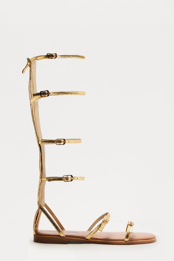 Piers Gladiator Sandals - Gold