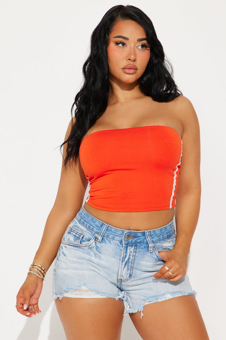 Hold Me Down Tube Top - Red