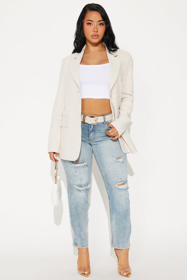 Gerrit Boyfriend Jeans - Medium Blue Wash