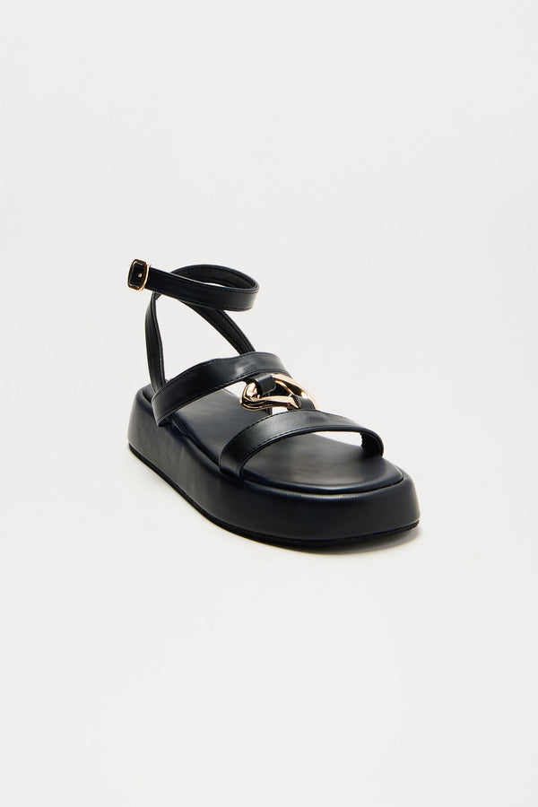 Maile Hardware Sandals - Black