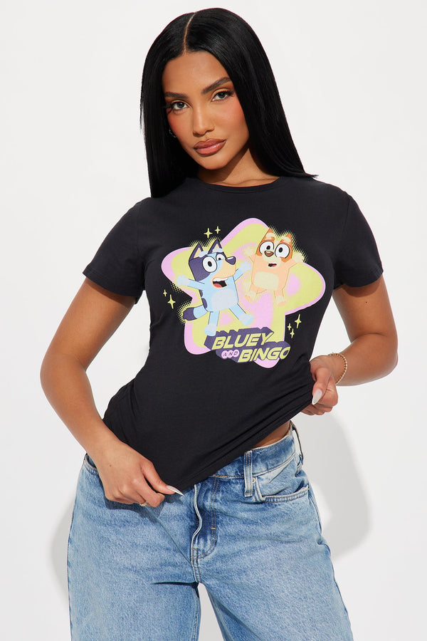 Bluey & Bingo Baby Tee - Black