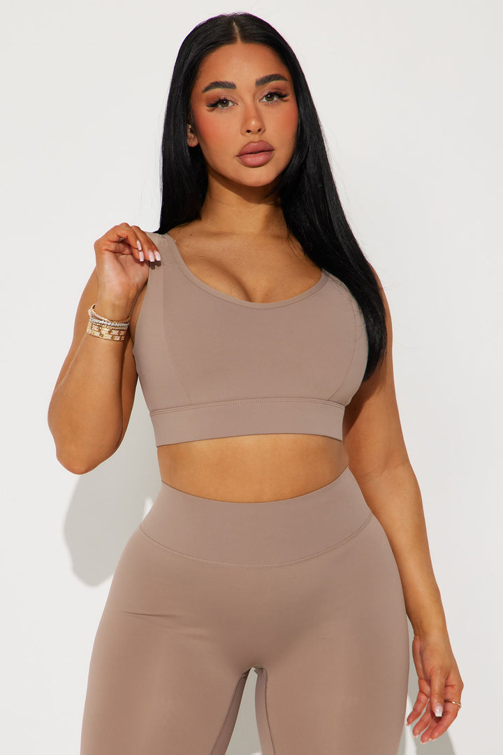 Work Harder Sports Bra - Taupe