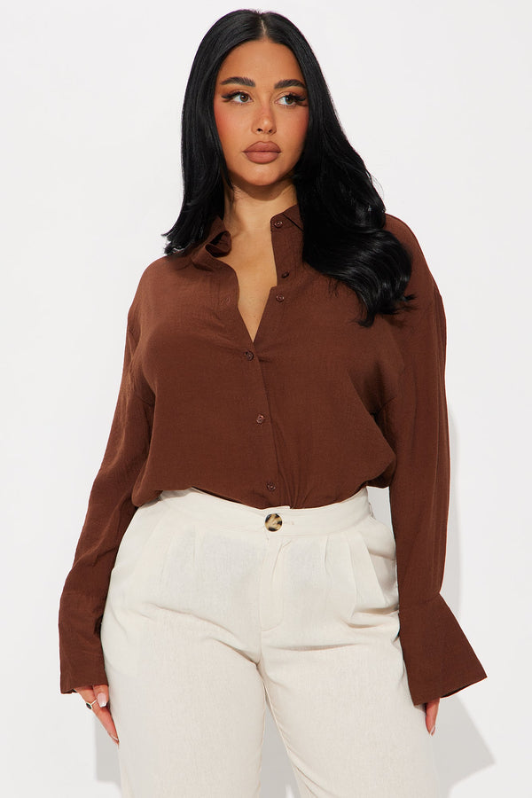 Pushing Forward Shirt - Brown