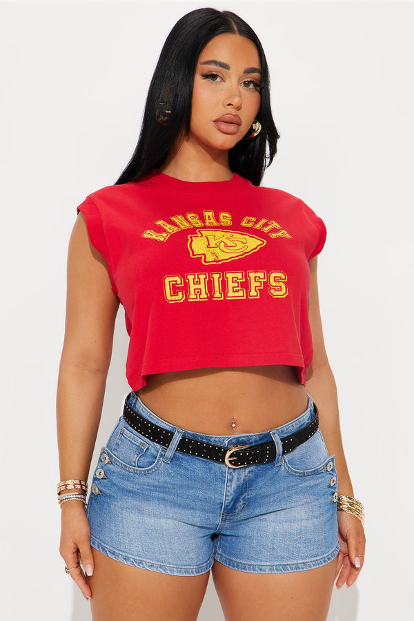 Kansas City Chiefs Washed Tank Top - Red