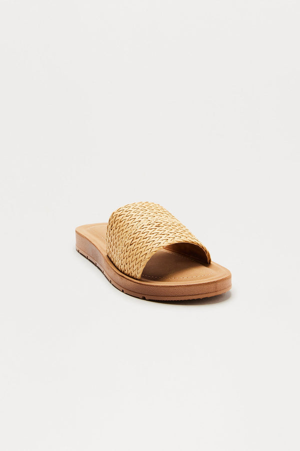 Heat Wave Slip On Sandals - Natural