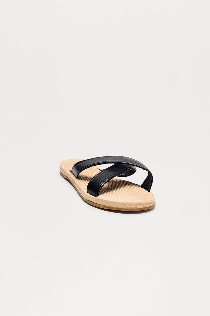 Malore Jute Sandals - Black
