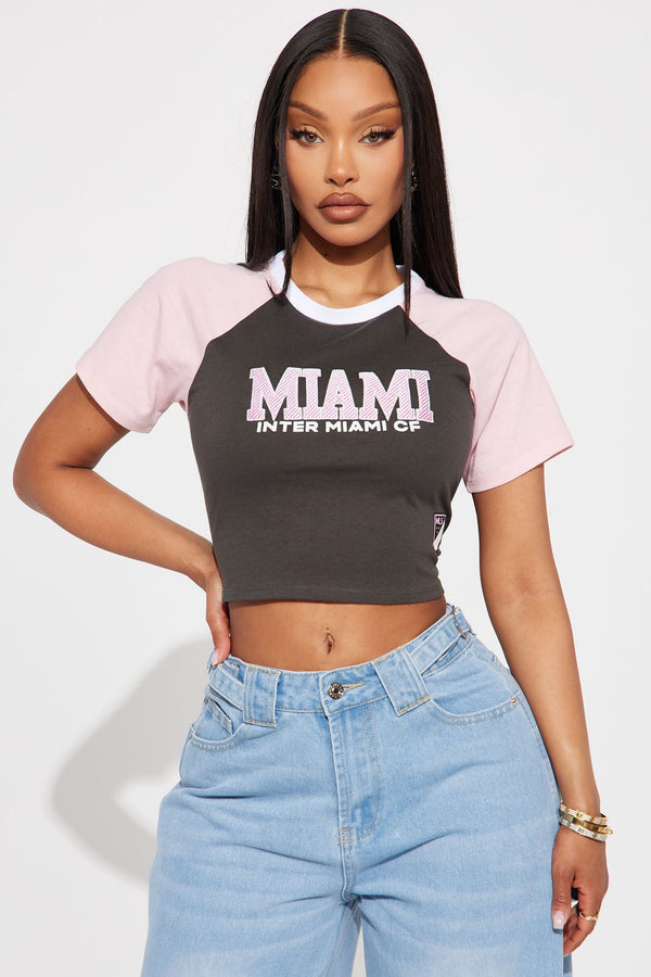 MLS Inter Miami Raglan Tee - Pink/combo