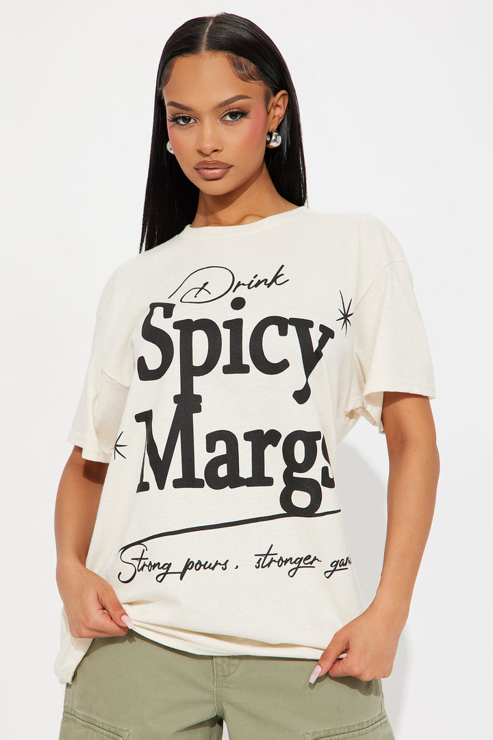 Spicy Margs Szn Oversized Tee - Natural