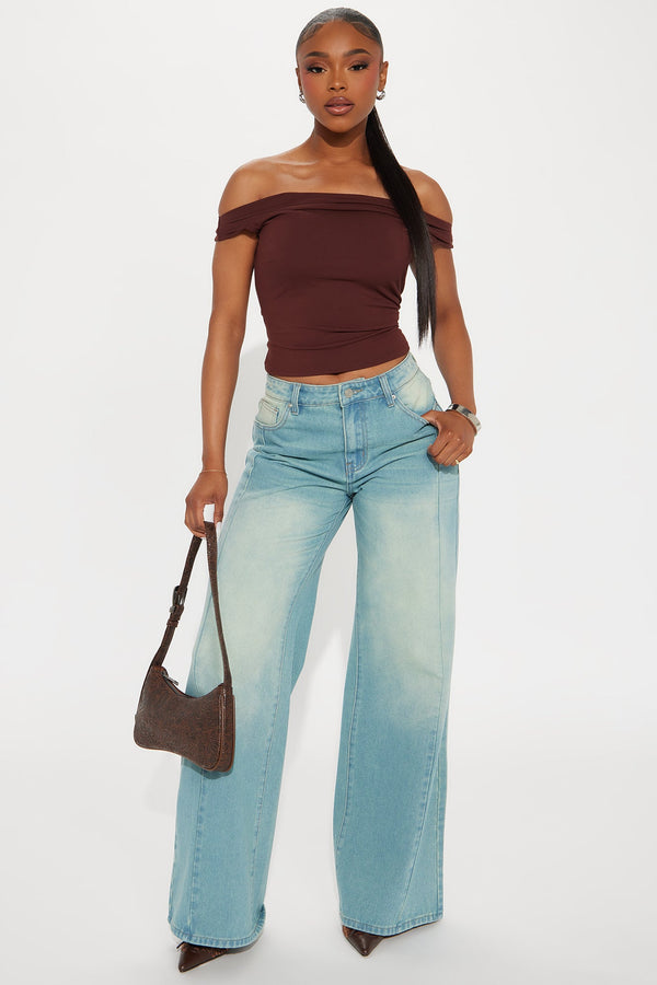 Charlotte Wide Leg Jeans - Vintage Wash