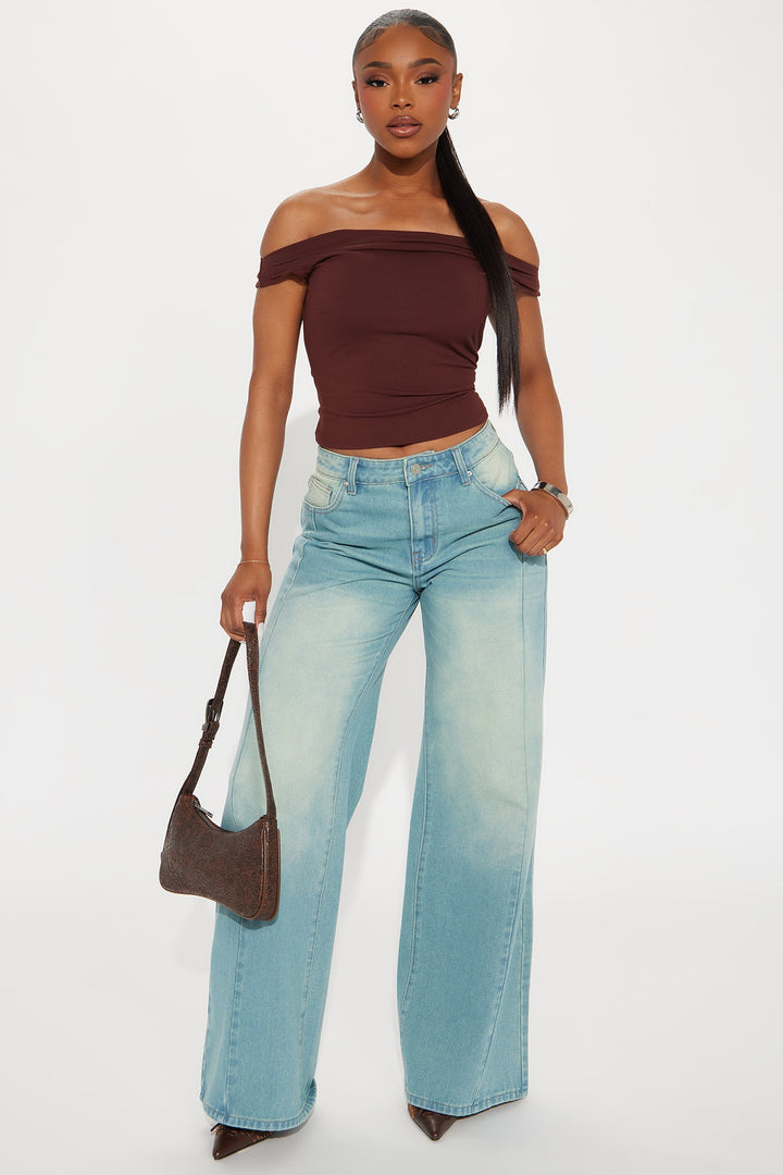 Charlotte Wide Leg Jeans - Vintage Wash