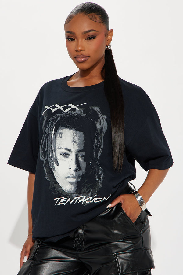 XXX TENTACION Only Oversized Tee - Black