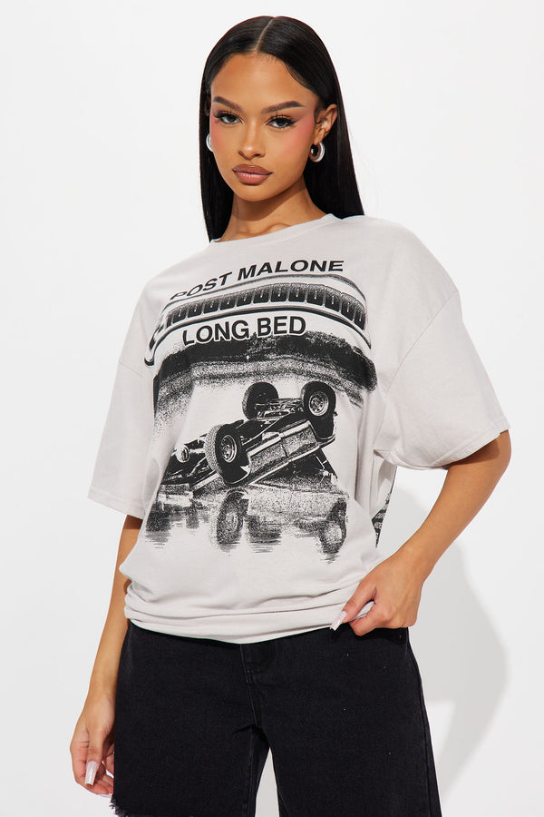 Post Malone Oversized Tee - Light Grey
