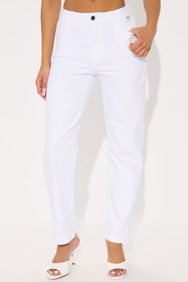 Easy To Love Straight Leg Jeans - White