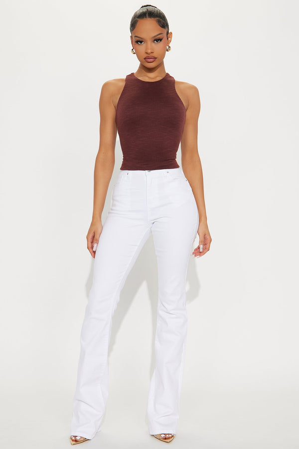 Tall Summer Skies Stretch Bootcut Jeans - White