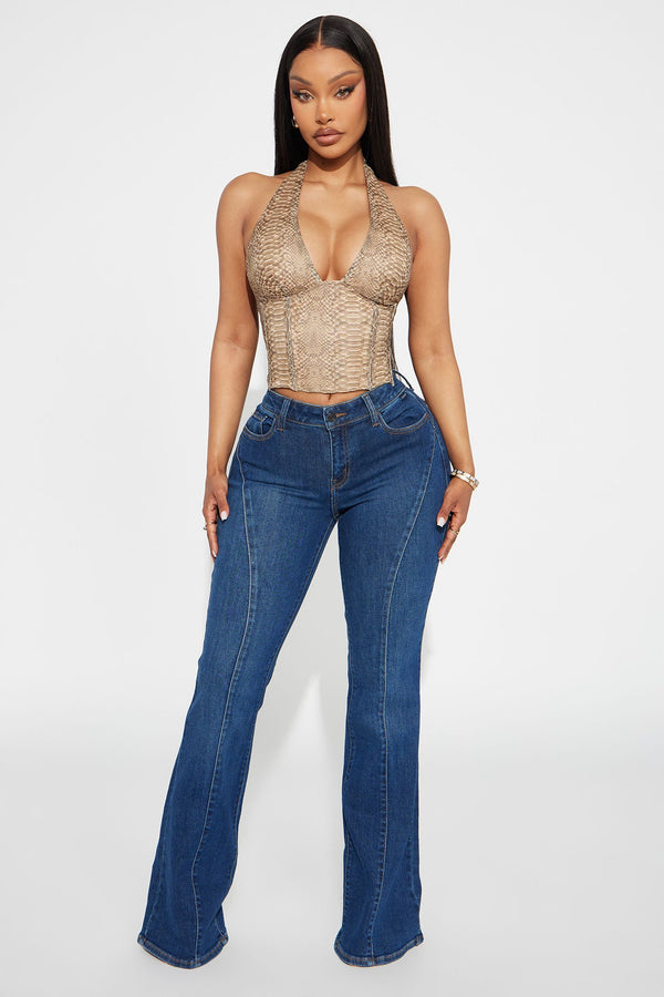Better Half Low Rise Flare Jeans - Dark Wash